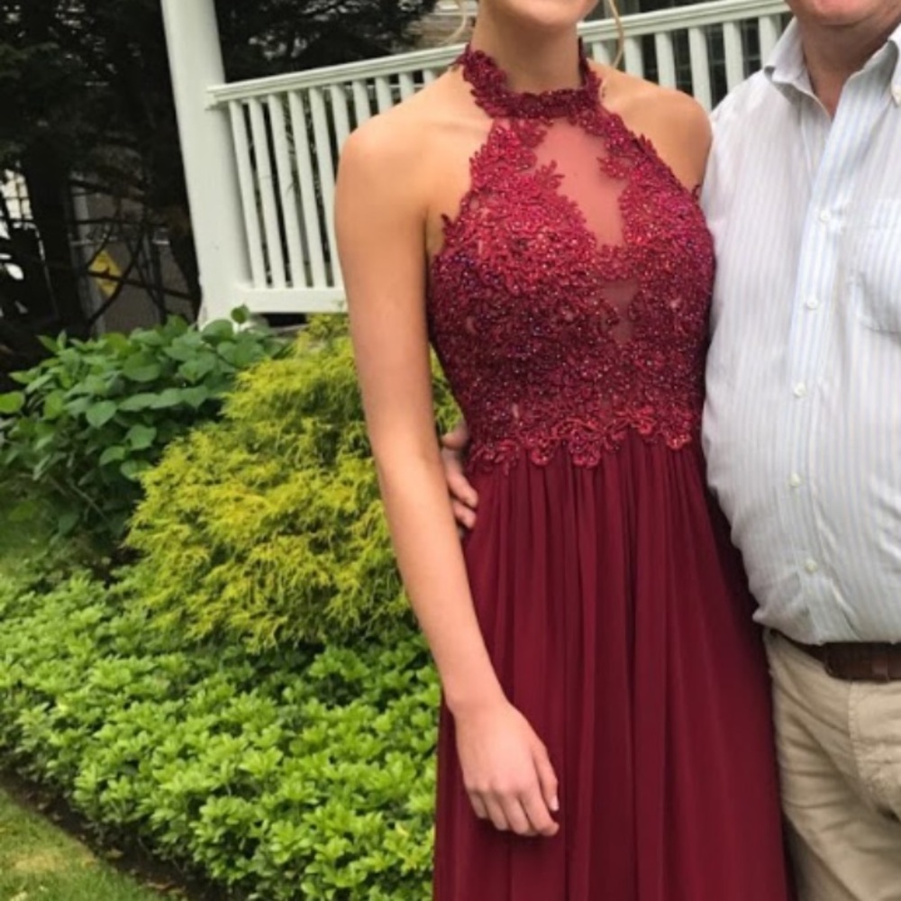JVN by Jovani Halter Chiffon Prom Dress/Gown #JVN41442